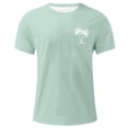 thumbnail image 4 of JAJAHO Mens Crew Neck T Shirt Short Sleeve Comfortable Casual Graphic Tee Tropical Printed Summer Beach Shirts Leisure Tops, 4 of 4