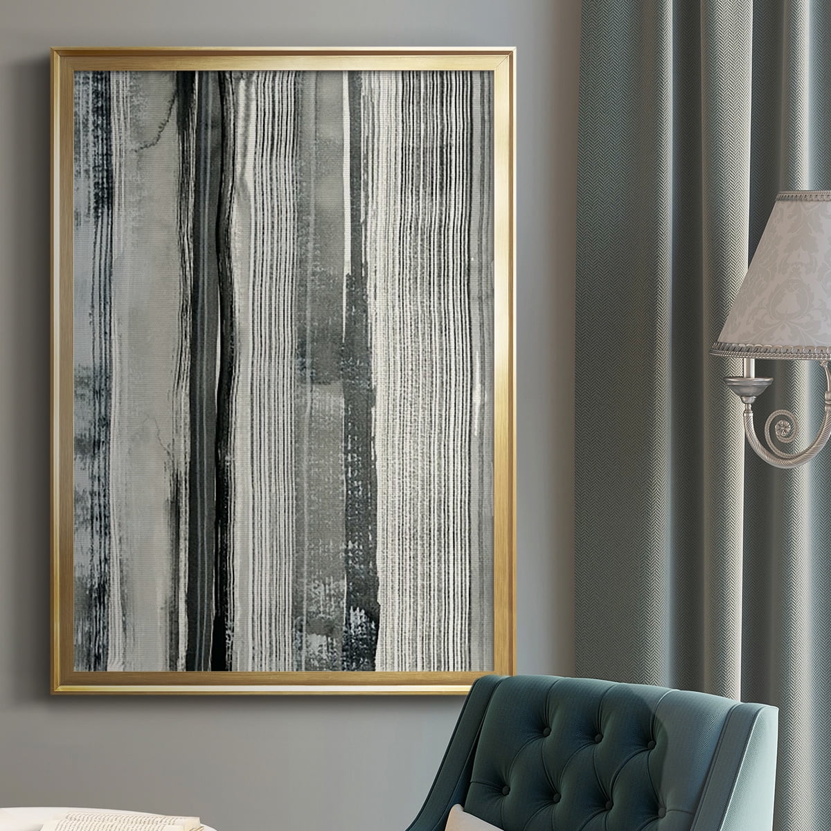 Differing Parallels II Premium Framed Print, in Gold, Black, or Silver - Ready to Hang