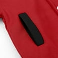 thumbnail image 7 of DPOIS Kids Boys Long Sleeve Stand Collar Button Closure School Uniform Outerwear Jacket Red&Black 5-6, 7 of 7