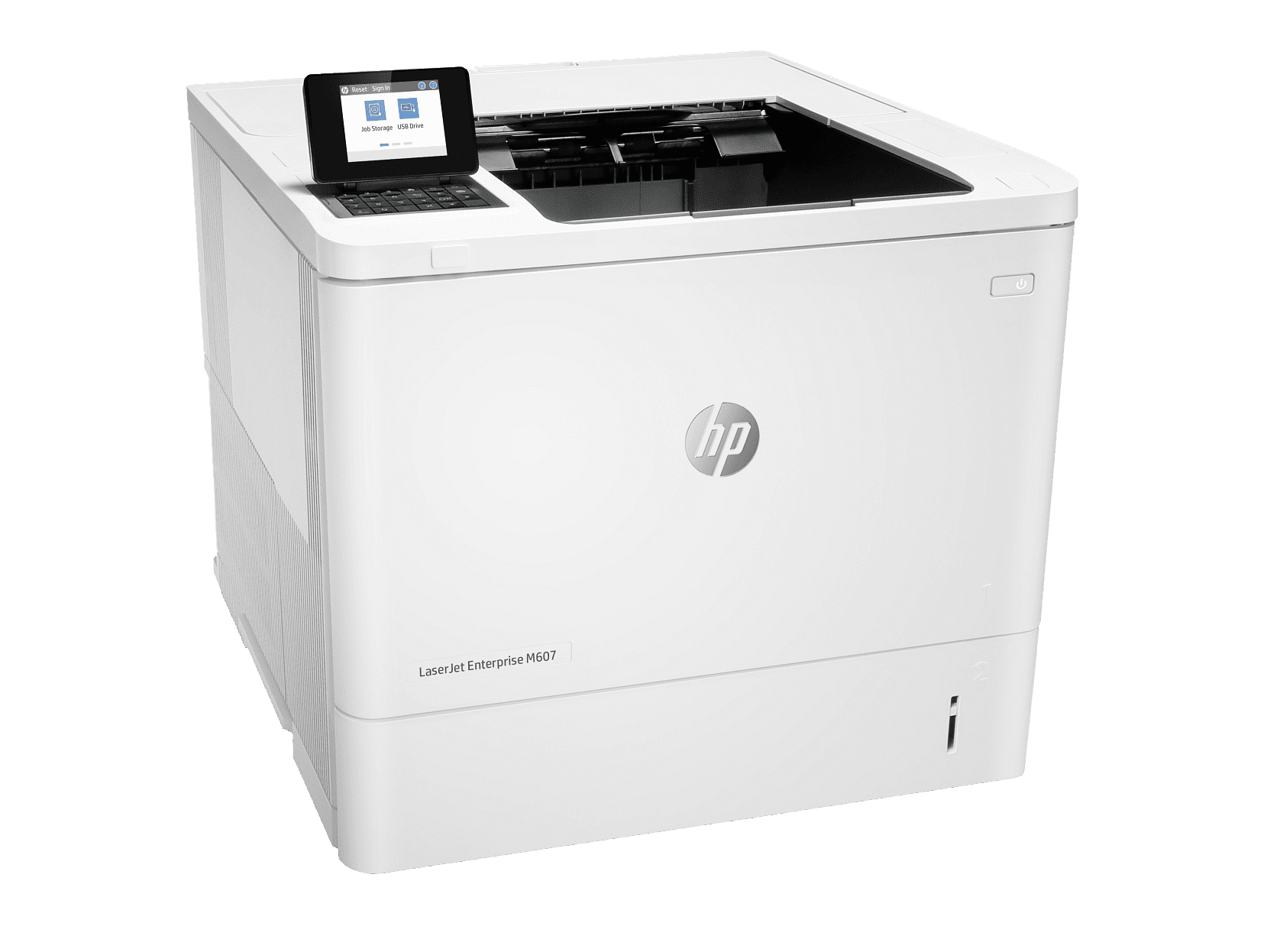 HP LaserJet Enterprise M607n Laser Printer, Black And White Mobile Print Up to
