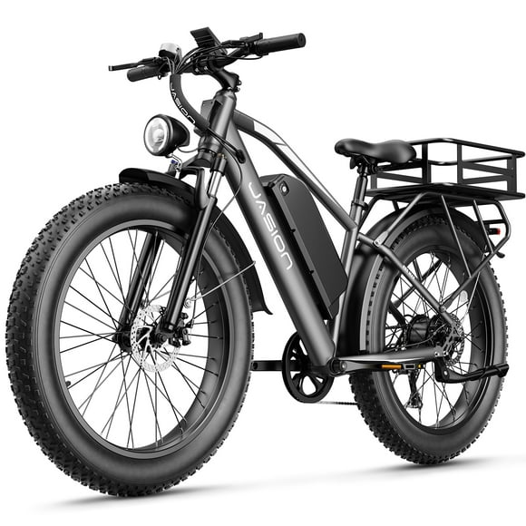 Jasion EB5 MAX Vélo Électrique pour Adultes avec Moteur de Pointe 1500W, Batterie 48V 15Ah Vélo de Montagne Électrique, Vélo à Pneus Larges 26 Pouces x 4.0 Pouces, Bicyclette Shimano 7 Vitesses UL2849