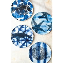 Shibori Sea Life Side Plates Set of Four