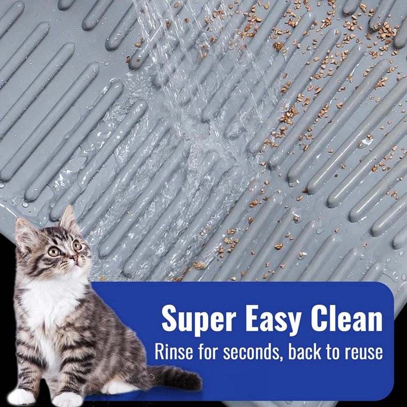 Silicone Cat Litter Mat,24in x 15in Cat Litter Mat