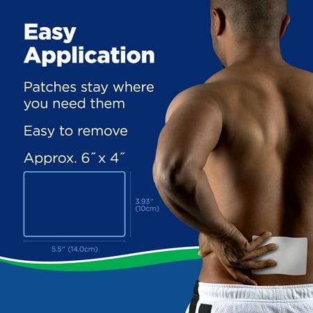Salonpas Gel-Patch Hot for Pain Relief of Minor Aches & Pains of Muscles & Joints, 6 Count