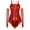 Red, variant on Women Sequin Ballroom Latin Jazz Dance Leotard with Gloves Spaghetti Strap Tassel Performance Bodysuit Red XXL