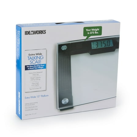 Talking Digital Scale 15'' x 12'' x 1'' Platform, 550 lb. Weight Capacity