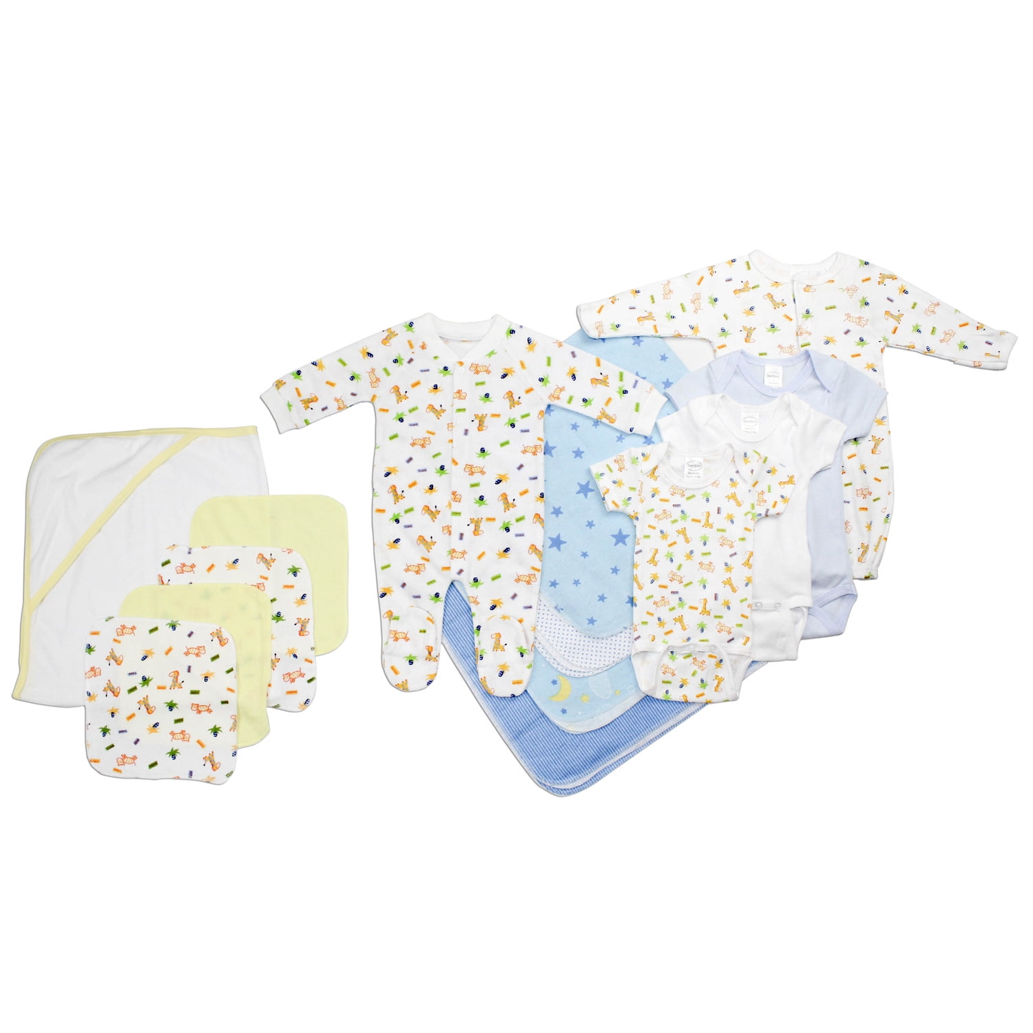 Bambini Newborn Baby Boy 14 Pc Layette Baby Shower Gift Set