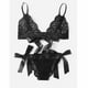 thumbnail image 5 of Gibobby Lenceria para mujer sexy Conjunto de lencería Sexy con para mujer(Negro G), 5 of 5