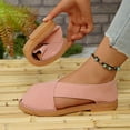 thumbnail image 6 of Viluyesy Women's Flat Sandals, Closed Toe Hollow Up Breathable Wide Width New Style Shallow Casual Shoes Pink 7.5, 6 of 8