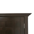 thumbnail image 6 of Simpli Home Bedford SOLID WOOD and Pine 54 inch x 17 inch Rectangle Transitional Sideboard Buffet Credenza and Wine Rack in Dark Tobacco Brown, 6 of 11