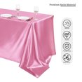 thumbnail image 4 of Maplenight Premium Solid Color Glossy Satin Tablecloth – Customizable for High-end Hotels, Banquets & Weddings Pink, 4 of 5
