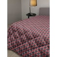 thumbnail image 2 of Geometric Down Alternative Comforter, Vintage Classic Concentric Squares and Circles Abstract Architecture, Microfiber Quilt for All Season, 5 Sizes, Blush Amber and Beige, by Ambesonne, 2 of 3