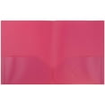 thumbnail image 2 of JAM Paper Plastic 2 Pocket POP Folders, Fuchsia Pink, Sold Individually, 2 of 5