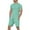 Mint Green, variant on JIKNTTR Mens Short Sets 2 Piece Outfits Men's Short Sleeve T Shirt Summer Casual Holiday Solid Color Tshirts Tops Shorts Sports Suit Summer Beach Outfits