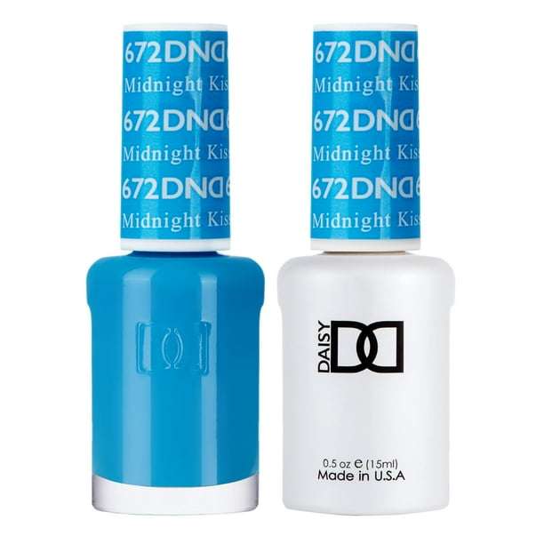 Set de esmaltes en gel DAISY DND Blue Collection 672 Midnight Kiss
