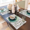 thumbnail image 6 of Placemats Set Of 4 / 6, Bohemian Funny Cute Horse White Placemats For Dining Table Indoor/Outdoors Heat Resistant Washable Placemats 18" X 12", 6 of 8
