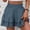 *Navy, variant on ClodeEU Women's Linen High Waisted Shorts with Floral Pleated Hem ,Casual Summer Bottoms Black,Womens Plus S