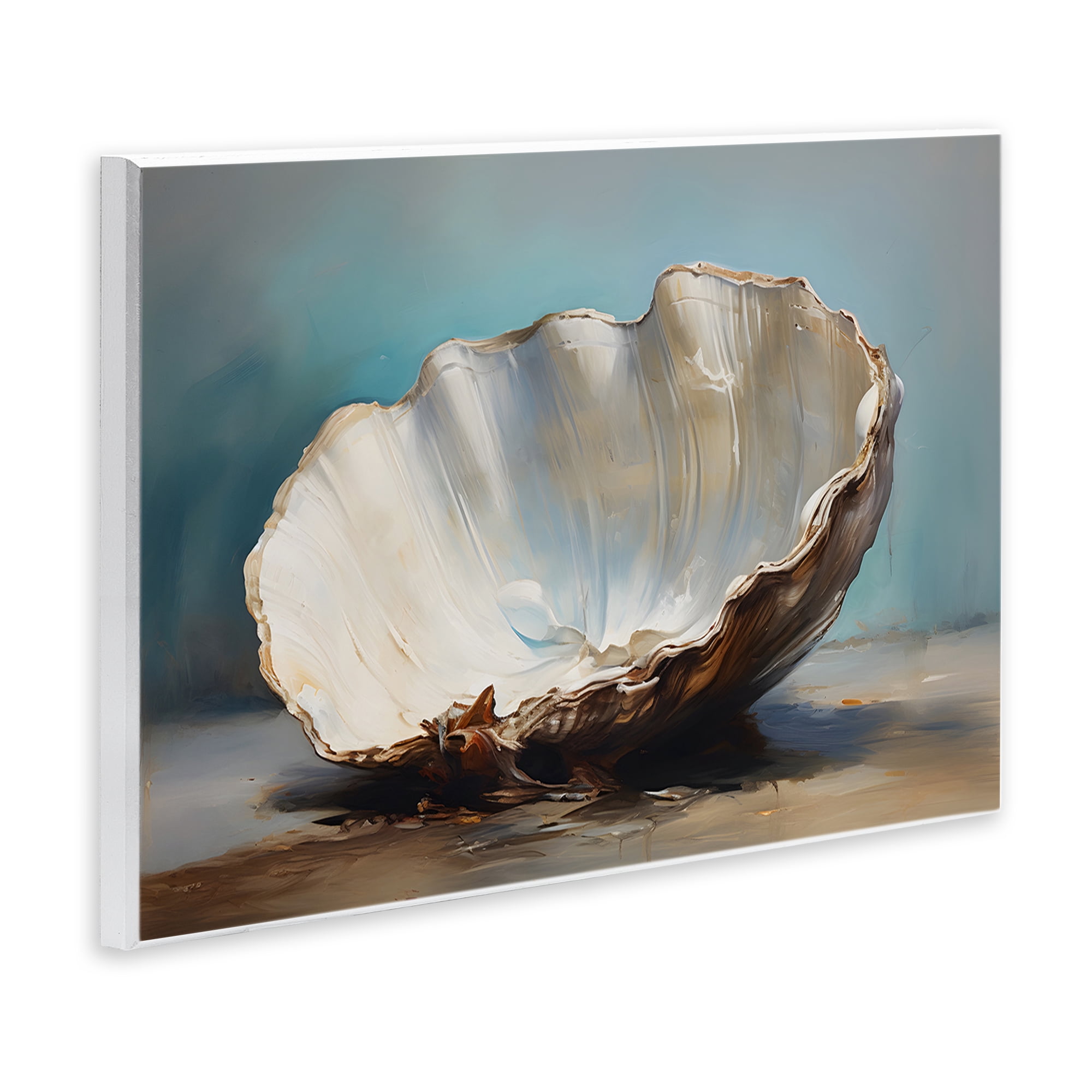 Stupell Industries Neutral Shell Still Life Nautical & Beach Painting Unframed Art Print Wall Art, 15 x 10