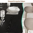 thumbnail image 4 of QinaQin 78.7-Inch Dining Table, Seats 6-8 People, Iron Legs, Irregular Tabletop, Quick Assembly, 300 Lb Load Capacity for Kitchens and Living Rooms, Brown (Table Only), 4 of 8