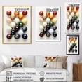 thumbnail image 4 of Designart "Minimalist Golf Tees III" Sports Floater Framed Wall Art Print, 4 of 7