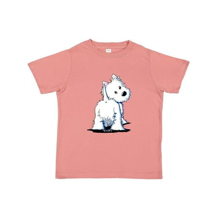 

Inktastic Fluffy Butt Westie Gift Toddler Boy or Toddler Girl T-Shirt