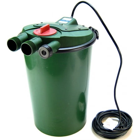 Pressurized Bio Filter - Fish Mate Pressurized Uv Bio Pond Filter - 13 Watt UV with PowerClenz - (650-2,000 GPH - Up to 3,000 Gallons)
