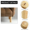 thumbnail image 4 of Wehilion Furniture Legs Round Solid Wood Furniture Feet Couch Legs Sofa Legs Replacement Legs for Armchair, Cabinet, Chair, Dresser or Home DIY Projects, Natural, 4 of 8