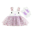 thumbnail image 1 of Robe de Pâques pour Bébé Fille, Nourrisson et Tout-Petit, Imprimé Floral Bunny Tutu, Robes de Fête, Violet, 2-3 Ans, 1 of 9