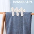 thumbnail image 2 of 26-27 40pcs White Plastic Hanger Clips, Clips For Use With Slim-line Clothes Finger Clips Washing Line La, 2 of 5