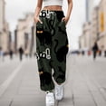 thumbnail image 2 of Fiaer,Halloween Sweatpants for Women High Waisted Active Joggers Plus Size Pants Baggy Lounge Bottoms with Pockets Black L, 2 of 4