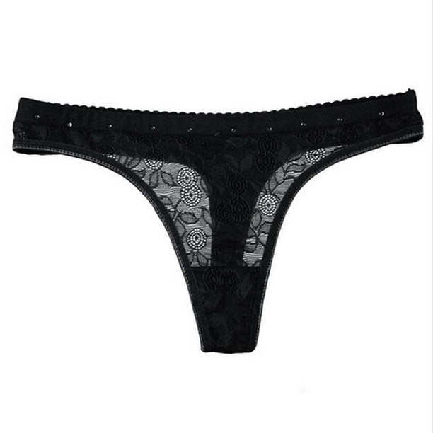 Cheers Women Sexy Lace Hollow Panties Low Waist G-string Thongs Briefs  Underwear 