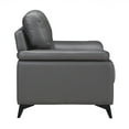thumbnail image 2 of Lexicon Mischa Leather Match Accent Chair in Dark Gray, 2 of 5