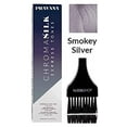 thumbnail image 2 of Pravana Chromasilk EXPRESS TONES Ammonia-Free 5 Minute Toning DEMI-PERMANENT Hair Color Dye (w/Sleek Tint Brush) Cream Haircolor Chroma Silk Quick Toning (SMOKEY SILVER), 2 of 3