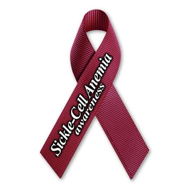- Sickle Cell Anemia Awareness Ribbon Magnet