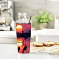 thumbnail image 6 of JRXY Flamingo Pattern 20oz Car Straw Cup with Straw 20oz, 6 of 7