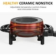 thumbnail image 4 of Superjoe Electric Fondue Pot Set for Melting Chocolate Cheese, 3 Quart Fondue Set with Adjustable Temperature Control and 8 Color-Coded Forks, 1000W Non-Stick Fondue Maker for Dessert, Oil and Broth, 4 of 7