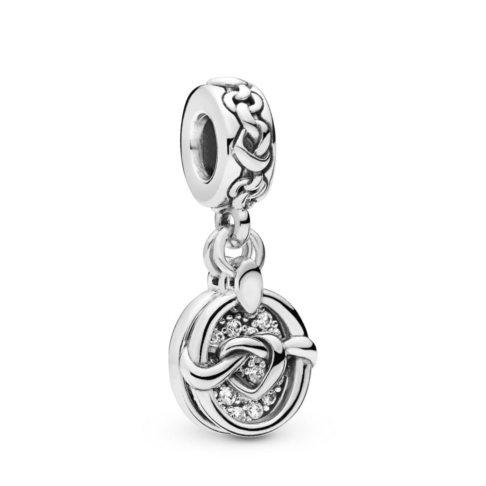 PANDORA PANDORA Knotted Hearts Dangle with Joined by Love Charm