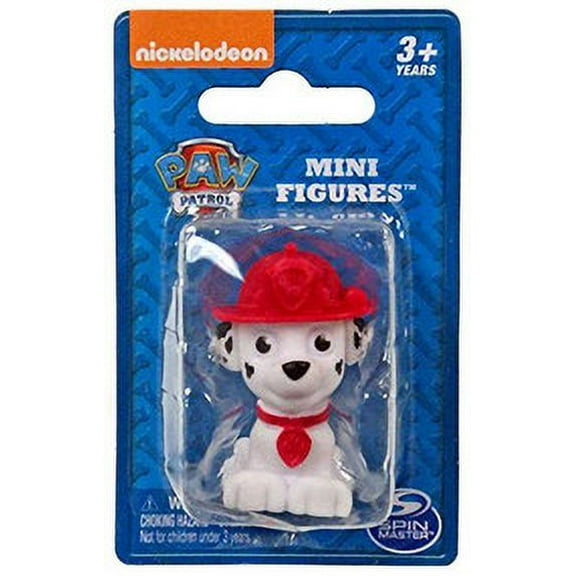 Paw Patrol Marshall Action Figure, 2" Tall, High Quality Plastic, Clumsy Fire Rescue Pup