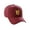 Burgundy, variant on Structured Baseball Hat Cap Curved Visor Old English Font Alphabet A to Z, Black Hat Gold F
