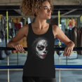 thumbnail image 4 of Sugar Skull Portrait Women's Tank Top Gothic Beauty Red Lips Day of the Dead Dia de Los Muertos Mexican Calavera, 4 of 7