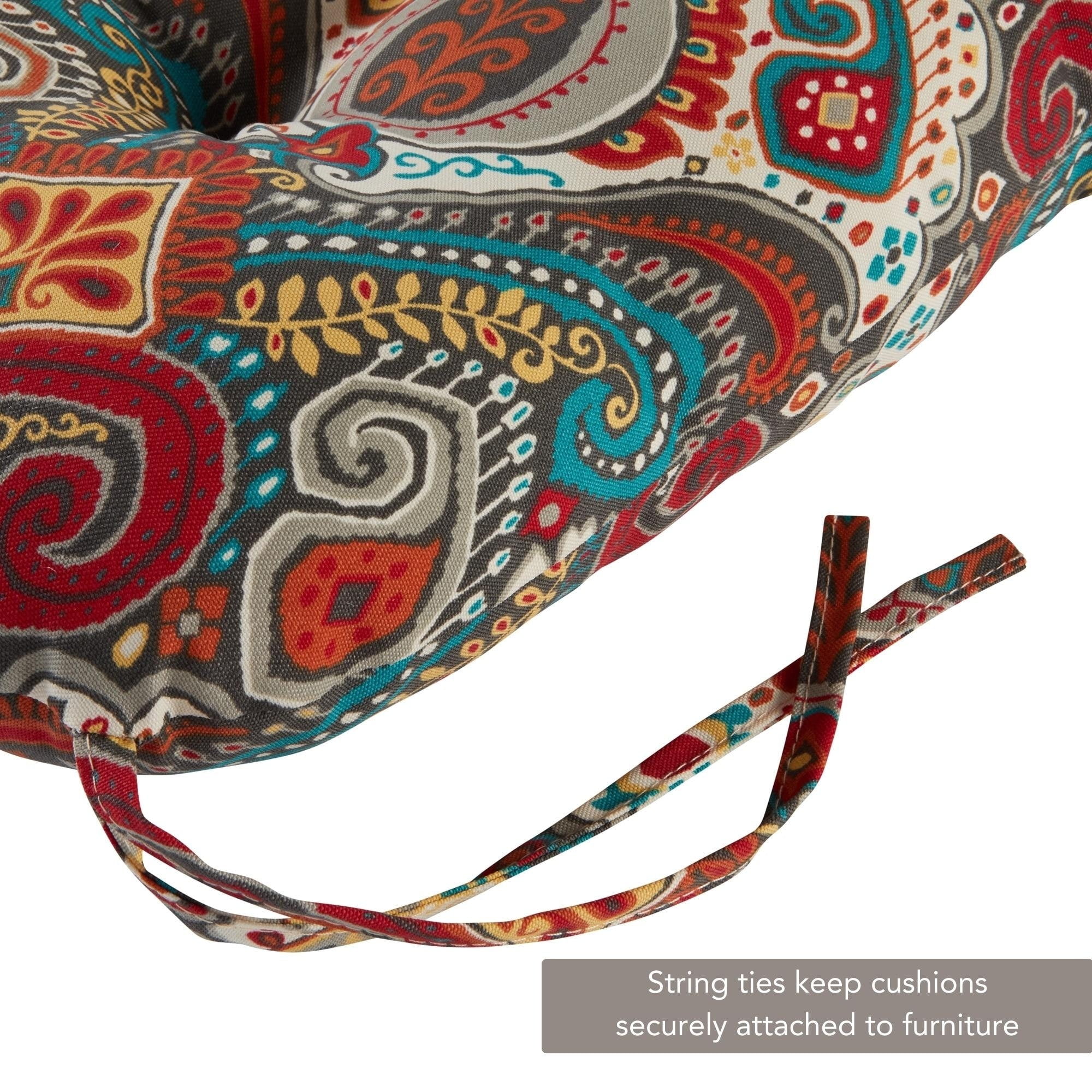 Greendale Home Fashions Outdoor Tufted 42'' x 21'' Chair Cushion, Set of 2, Asbury Park