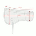 thumbnail image 5 of ECP Cotton Correction Contoured Half Saddle Pad - Memory Foam Pockets White, 5 of 5