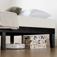 thumbnail image 4 of Mellow Naturalista Classic 12" Solid Wood Platform Bed with Wooden Slats, Black, Twin XL, 4 of 11