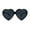 All Black, variant on (2-Pack) Womens Oversize Heart Shape Beveled Jewel Lens Sunglasses Black