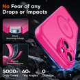 thumbnail image 4 of Funda magnética TOCOL para iPhone 14 de 6,1 pulgadas, color rosa intenso, 4 of 6