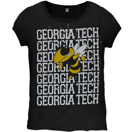 Cooler Georgia Tech Yellow Jackets - Georgia Tech Yellow Jackets - Rhinestone Ray Team Youth T-Shirt