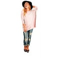 thumbnail image 2 of David Collection Womens 3/4 Sleeve Casual Oversized of Shoulder Boat Neck T-shirt, 2 of 2