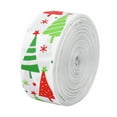 thumbnail image 3 of Cinta con tema navideño de 10 yardas, cinturón para envolver regalos, decoración para fiesta de boda, árbol de Navidad blanco, 3 of 5