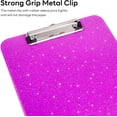 thumbnail image 4 of Cute Sparkly Glitter Clipboard 6 Color Set, Durable A4 Plastic Clip Board, Back to School Gift for Students Teachers, 4 of 7