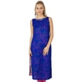 thumbnail image 1 of Bimba Women Reversible Pattern Kurta Kurti Ethnic Indian Sleeveless Top Tunic, 1 of 8
